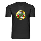 Camiseta Guns N' Roses Banda De Rock Unissex 100% Algodão