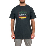Camiseta Hurley Silk Palms Roots Mescla Preto - Masculina