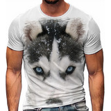 Camiseta Husky Siberiano Cachorro 3 A