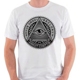 Camiseta Illuminati Olho Pirâmide Iluminismo Camisa