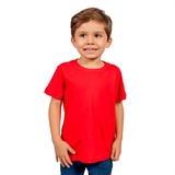 Camiseta Infantil Básica Varias Cores 100%