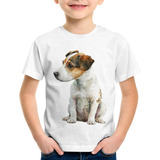 Camiseta Infantil Cachorro Jack Russell Terrier