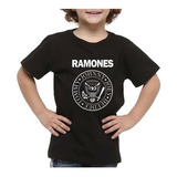 Camiseta Infantil Com Estampa Ramones Banda