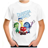 Camiseta Infantil Divertida Mente Filme Personagens