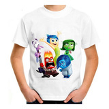 Camiseta Infantil Divertida Mente Filme Personagens