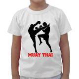 Camiseta Infantil Estampa Esporte Muay Thai 96