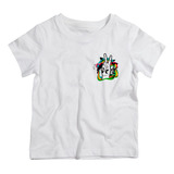 Camiseta Infantil Estampa Pequena Paz E Amor Reggae