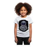 Camiseta Infantil Feminina Sf2 Astronauta Capacete