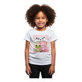 Camiseta Infantil Feminina Sf2 Gato Sapo