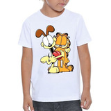 Camiseta Infantil Garfield E Odie Filme
