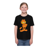 Camiseta Infantil Garfield Gatinho Filme Animação Quadrinho
