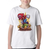 Camiseta Infantil Kids Mario Bros Super