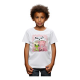 Camiseta Infantil Masculina Sf2 Gato Sapo