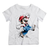 Camiseta Infantil Masculina Super Mário World