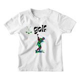 Camiseta Infantil Menina Golf Tacada A