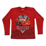 Camiseta Infantil Menino Criança Relâmpago Mcqueen Carros