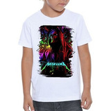 Camiseta Infantil Metallica Banda Rock #01