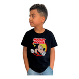 Camiseta Infantil Mickey Mouse Desenho 
