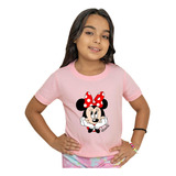 Camiseta Infantil Minnie Mouse Camisa Desenho