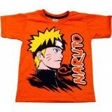 Camiseta Infantil Naruto Uzumaki Geek Fantasia