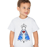 Camiseta Infantil Nossa Senhora Coração Terço