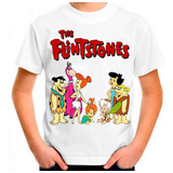 Camiseta Infantil Os Flintstones Fred Vilma Pedrita Bambam