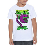 Camiseta Infantil Plants Vs Zombies Plantas