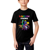 Camiseta Infantil Rainbow Friends Colorido Iris Jogo Roblox