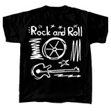 Camiseta Infantil Rock And Roll -