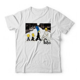 Camiseta Infantil Rock The Beatles Simpsons