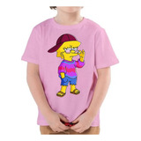 Camiseta Infantil Simpson Lisa Serie Tv