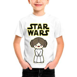 Camiseta Infantil Star Wars Princesa Leia