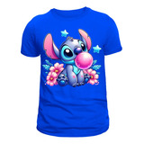 Camiseta Infantil Stitch Lilo 100% Algodão