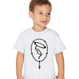 Camiseta Infantil Terço Nossa Senhora Maria