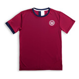 Camiseta Infantil Wilson Tour Line Cor Bordô