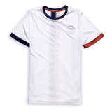 Camiseta Infantil Wilson Tour Line Cor Branco