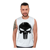 Camiseta Justiceiro Punisher Séries E Filmes Regata Academia