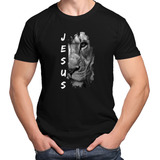 Camiseta Leão Yeshua Moda Evangélica Estampada Masculina
