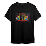Camiseta Led Eletrônica Sensível Ao Som Pisca Vários Modelos