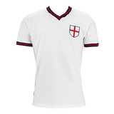 Camiseta Linha Retro Inglaterra Branca -