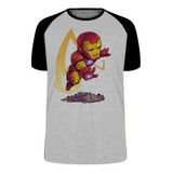 Camiseta Luxo Homem Ferro Iron Man Marvel Vingadores Avenge