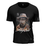 Camiseta Macaco Monkey Whsiky Gangster Chapéu