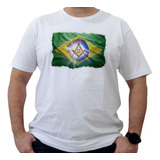 Camiseta Maçonaria Esquadro E Compasso Na Bandeira - Ubode