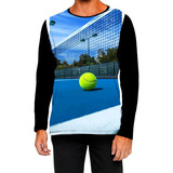 Camiseta Manga Comprida Tênis Raquete Esporte Olimpíadas 4