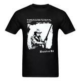 Camiseta Manga Curta Hunter Bt 100% Algodão -tom Horn