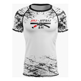 Camiseta Manga Curta Proteção Térmica Rash Guard Jiu-jitsu