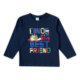 Camiseta Manga Longa Inverno Dino Meia