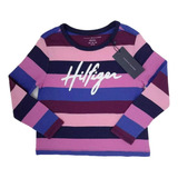 Camiseta Manga Longa Listrada Infantil Tommy Hilfiger
