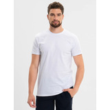 Camiseta Masculina Básica Camisa Algodão Slim Alta Qualidade