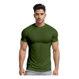 Camiseta Masculina Camisas Super Slim Voker Algodão Elastano